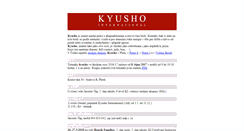 Desktop Screenshot of kyusho.cz